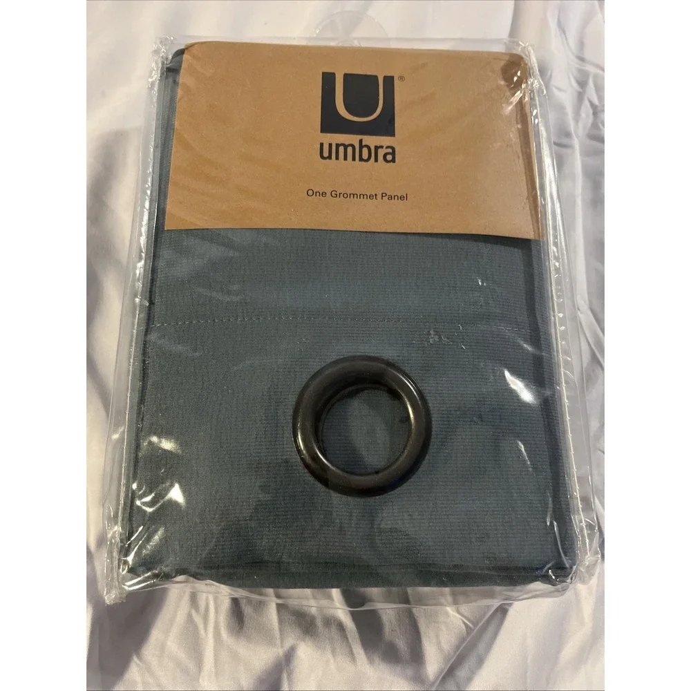 UMBRA Curtain Panel Slate 50x84 Grommet Window Panel Modern Room Decor
